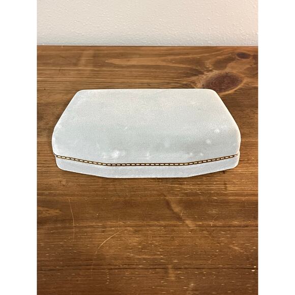 Vintage Japan Jewelry Travel Case Kanaya Brand Velvet Box Satin Interior - Picture 2 of 12